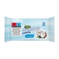 PURE PREMIUM Servetele umede de buzunar 15 buc