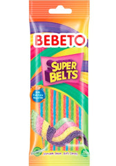 BEBETO Super Belts Jeleuri gumate aroma mix de fructe 75 gr