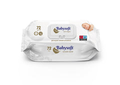 BABY SOFT Servetele umede pentru copii cu capac 72 buc