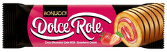 BONUCCI DOLCE ROLE Rulada de vanilie cu crema de capsuni 50 gr
