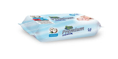 PURE PREMIUM Servetele umede pentru copii cu capac 64 buc