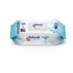 BABY SOFT Servetele umede pentru copii cu capac 120 buc