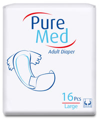 PURE MED Scutece incontinenta adulti large, 16 buc