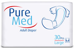 PURE MED Scutece incontinenta adulti large, 30 buc