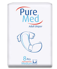 PURE MED Scutece incontinenta adulti medium, 8 buc