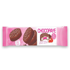 CHOCO PAYE Biscuiti sandwich cocos si crema de capsuni 216 gr