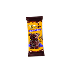 TIO CHOCOBEAR Prajitura ursulet cu glazura de ciocolata si fulgi de cocos 50 gr