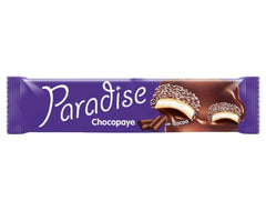PARADISE CHOCOPAYE Biscuiti sandwich marshmallow, cocos si glazura cacao 64 gr