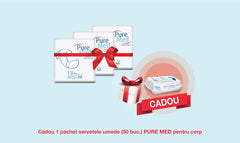 Pachet Promo: 3x PURE MED Scutece incontinenta adulti 18 buc (MEDIUM) + CADOU Servetele Umede Pure MED (50 buc.)