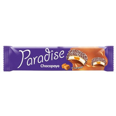PARADISE CHOCOPAYE Biscuiti sandwich marshmallow crema caramel si cocos 64 gr