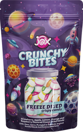 Crunchy Bites Bomboane crocante liofilizate diverse arome 50 gr