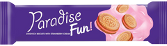 PARADISE FUN Biscuiti cu crema de capsuni 60 gr