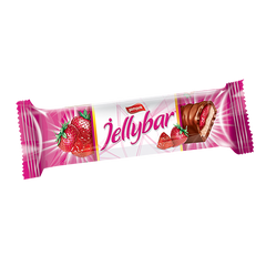 JELLYBAR Baton cu nugat si jeleu capsuni 22 gr