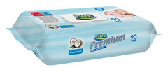 PURE PREMIUM Servetele umede pentru copii cu capac 90 buc