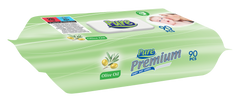 PURE PREMIUM Servetele umede pentru copii cu capac 90 buc