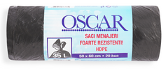 OSCAR Saci menajeri (HDPE) 35 l Negru