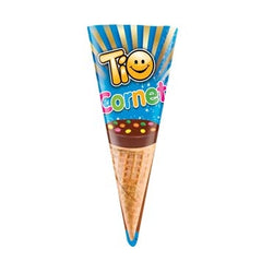 TIO CORNET Napolitane cu crema de alune si drajeuri colorate 25 gr
